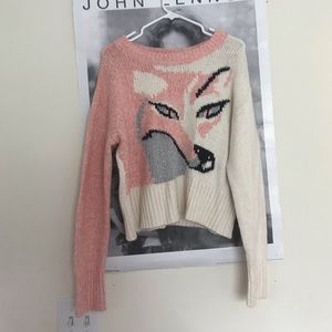 Rare wild fox Fox sweater